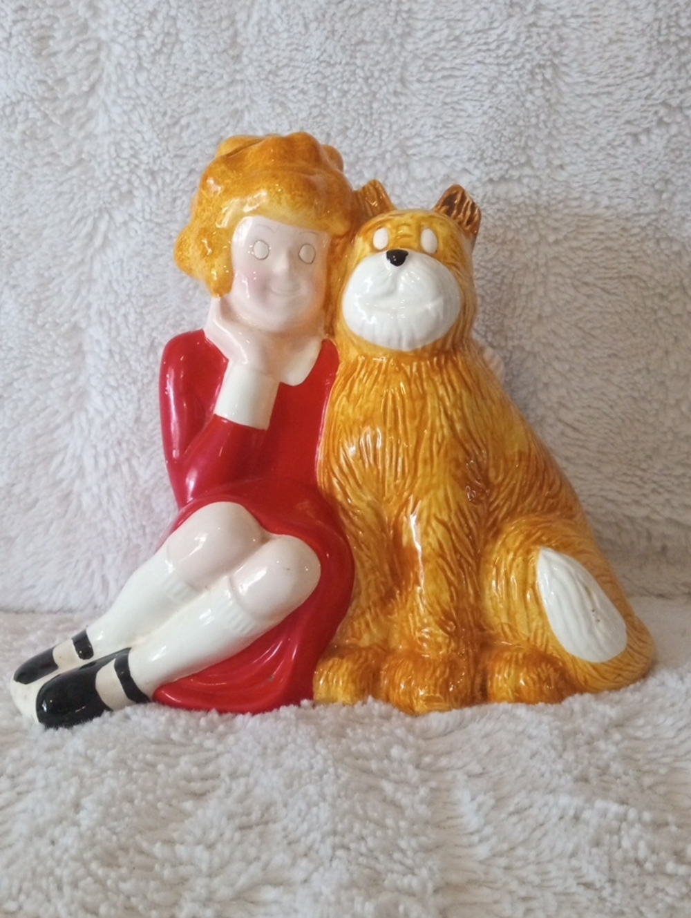 Vintage Annie Ceramic Bank - Little Orphan Annie